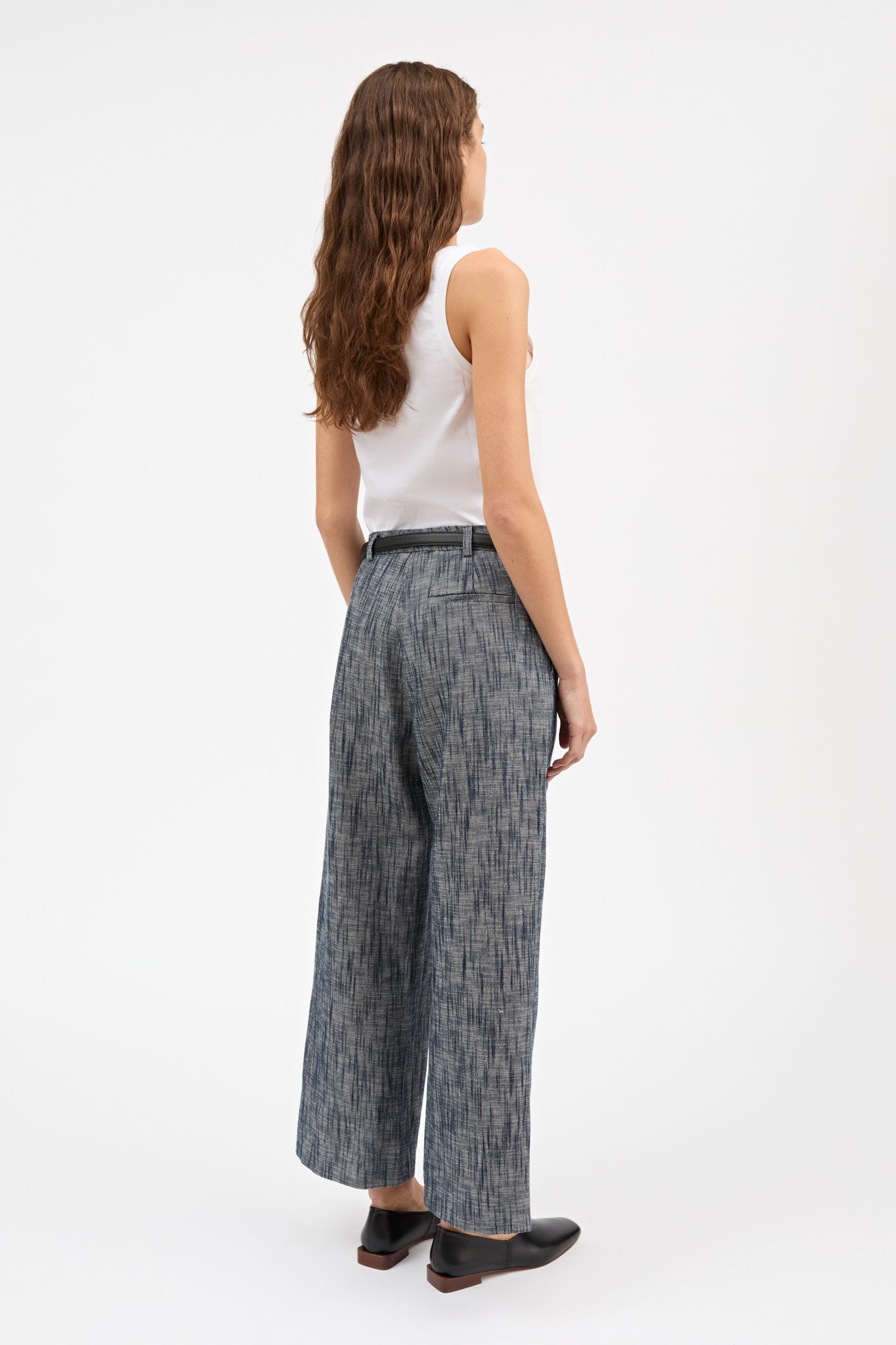 Skall Studio Bob trousers Pants Indigo/Linen