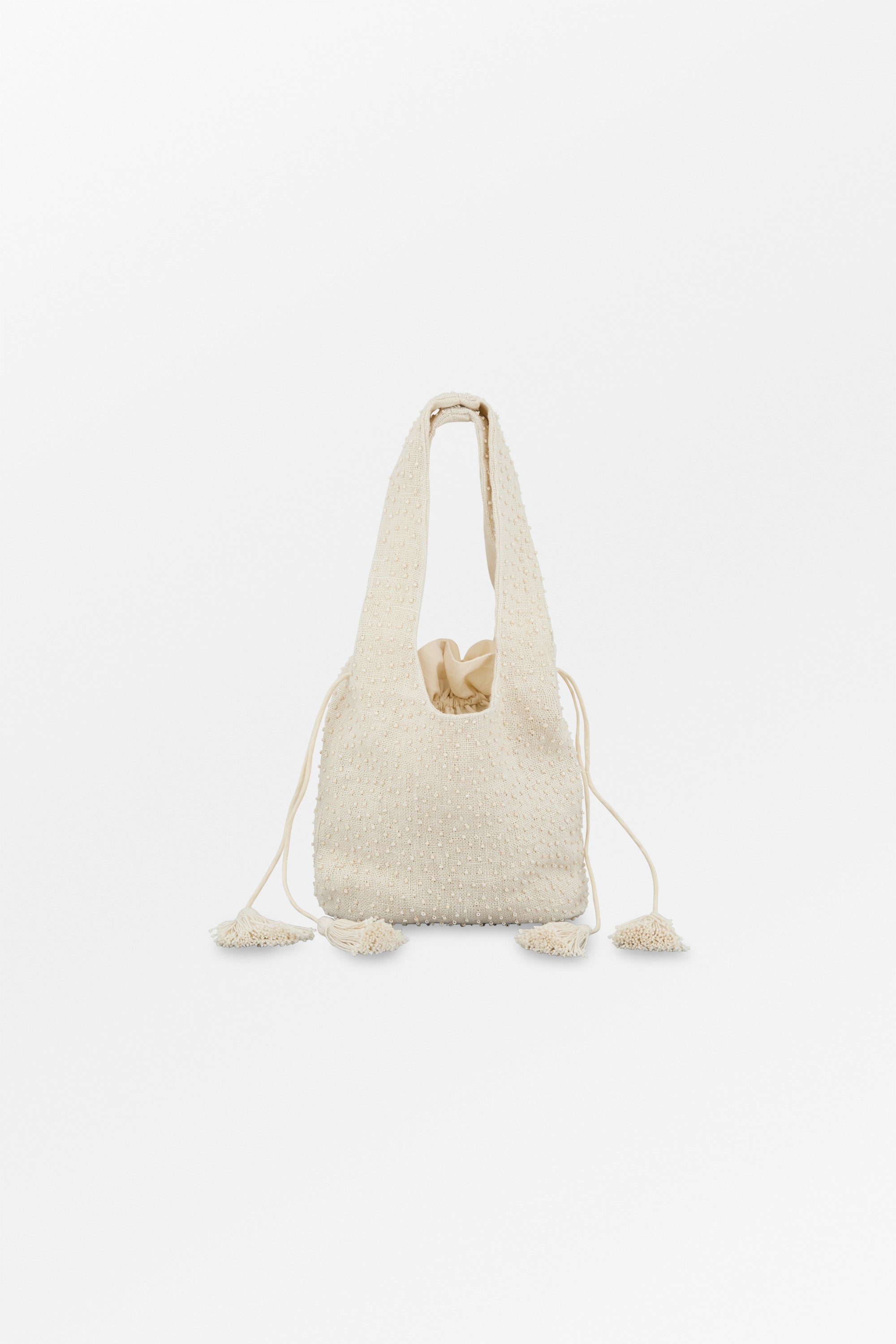 Skall Studio Fountain Bead Bag Bag Ecru