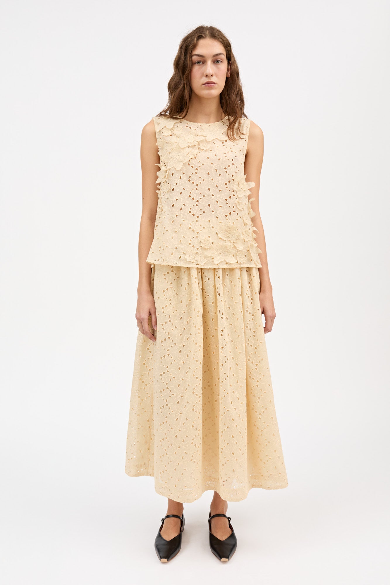 Skall Studio Inka top Top Soft cream