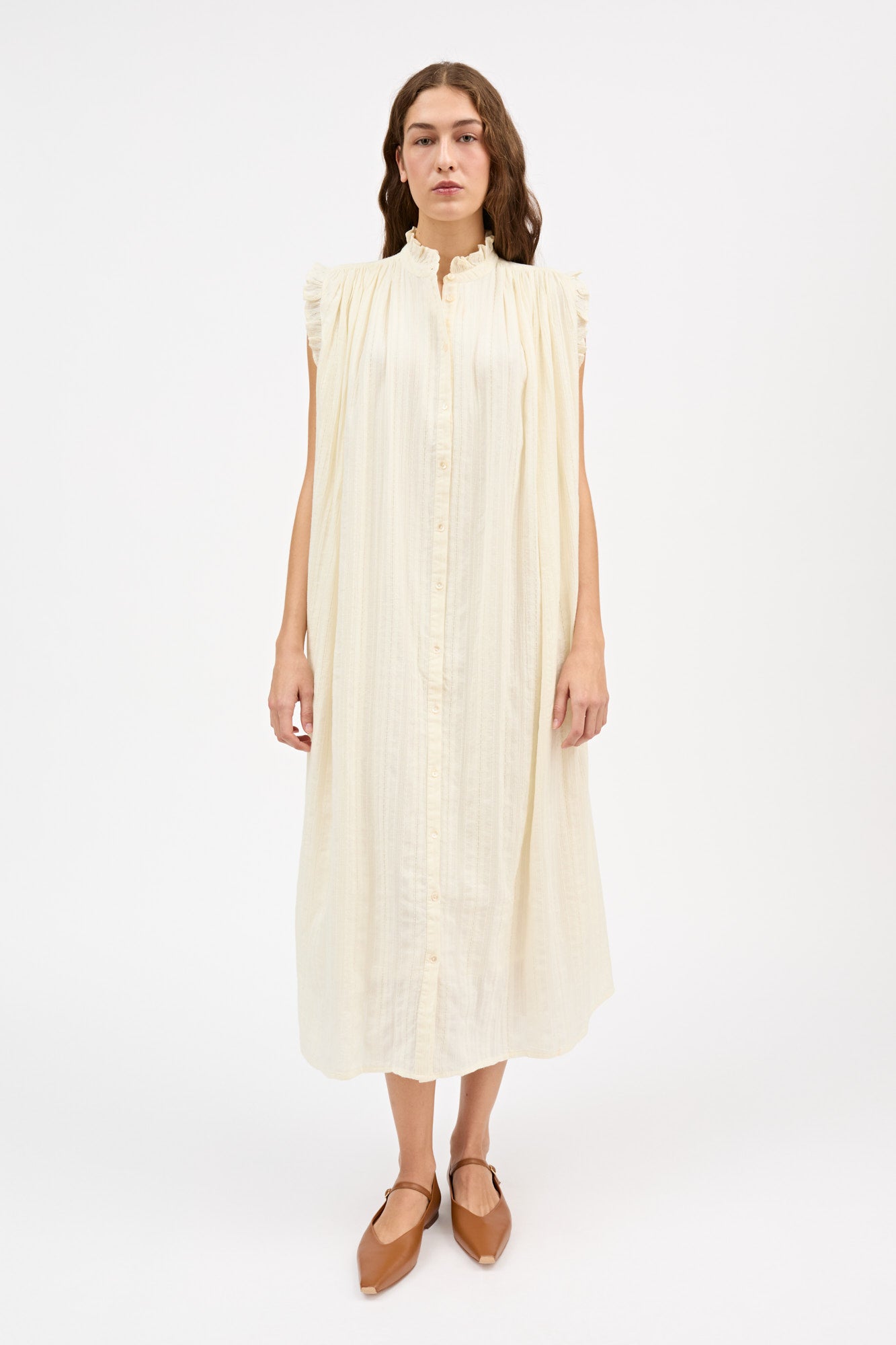 Skall Studio Juliane dress Dress Light Cream