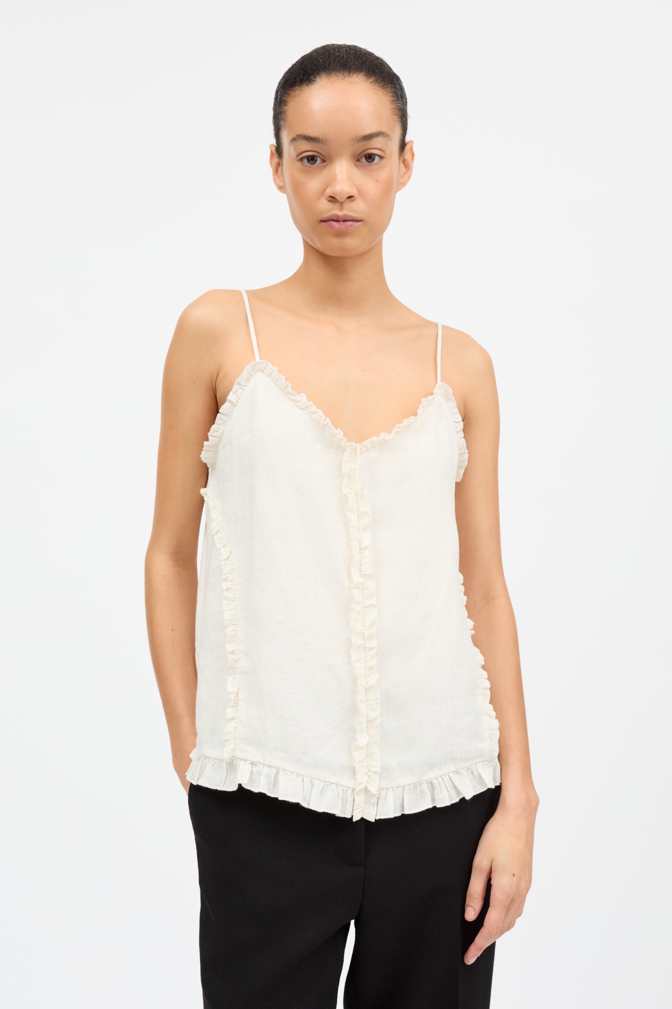 Skall Studio Madeleine cami top Top Ecru