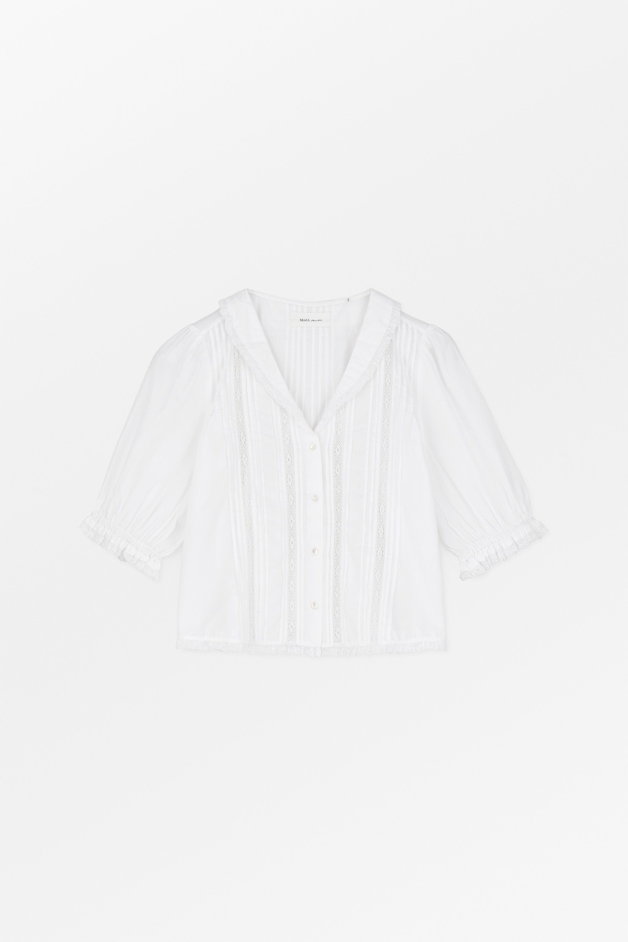 Skall Studio Magnolia short sleeve blouse Blouse Optic white