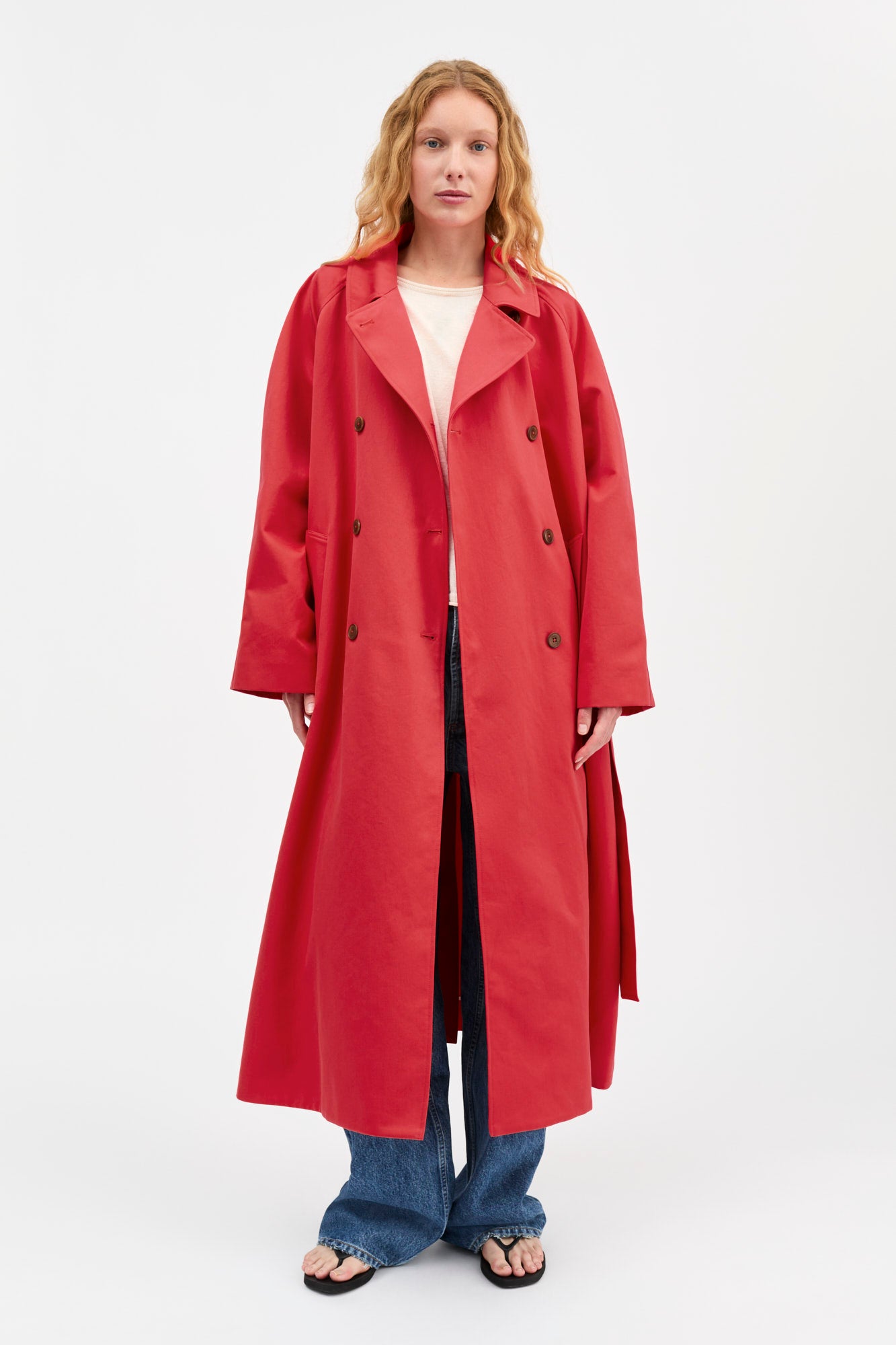 Skall Studio Spring coat Coat Clear red